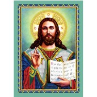 Схема для вышивки бисером иконы "Иисус Христос" (Схема или набор)